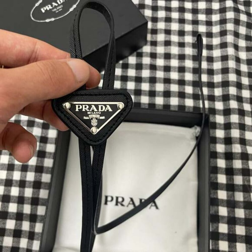 ✨Prada Saffiano Leather Bolo Tie Unisex🎁